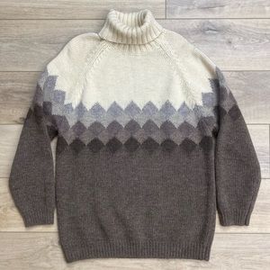 Vintage Wool Mohair Nordic Ombré Sweater